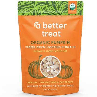 Organic Freeze Dried Pumpkin Dog and Cat Treats