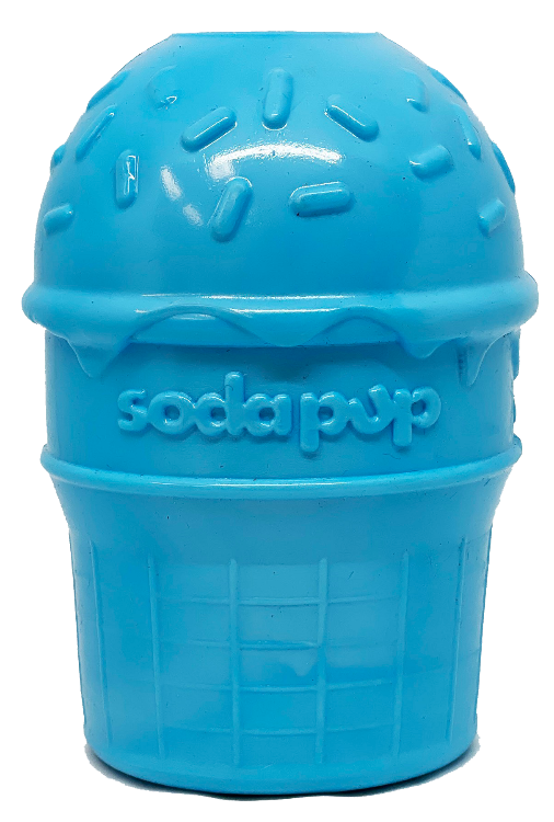 Ice Cream Cone Durable PUP-X Chew Toy and Treat Dispenser
