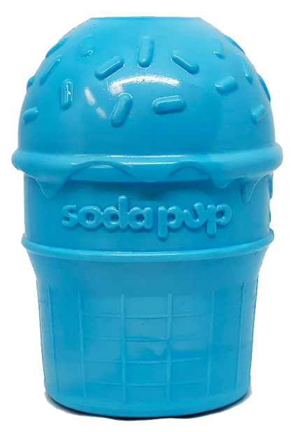 Ice Cream Cone Durable PUP-X Chew Toy and Treat Dispenser