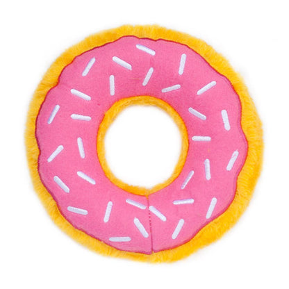 Junior Donutz - Strawberry - Large Dog Toy
