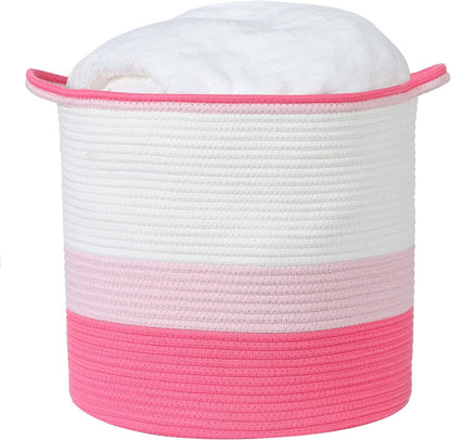 Midlee Pink 3 Tone Toys Basket
