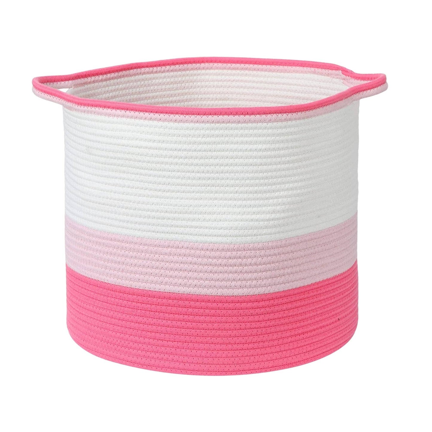 Midlee Pink 3 Tone Toys Basket