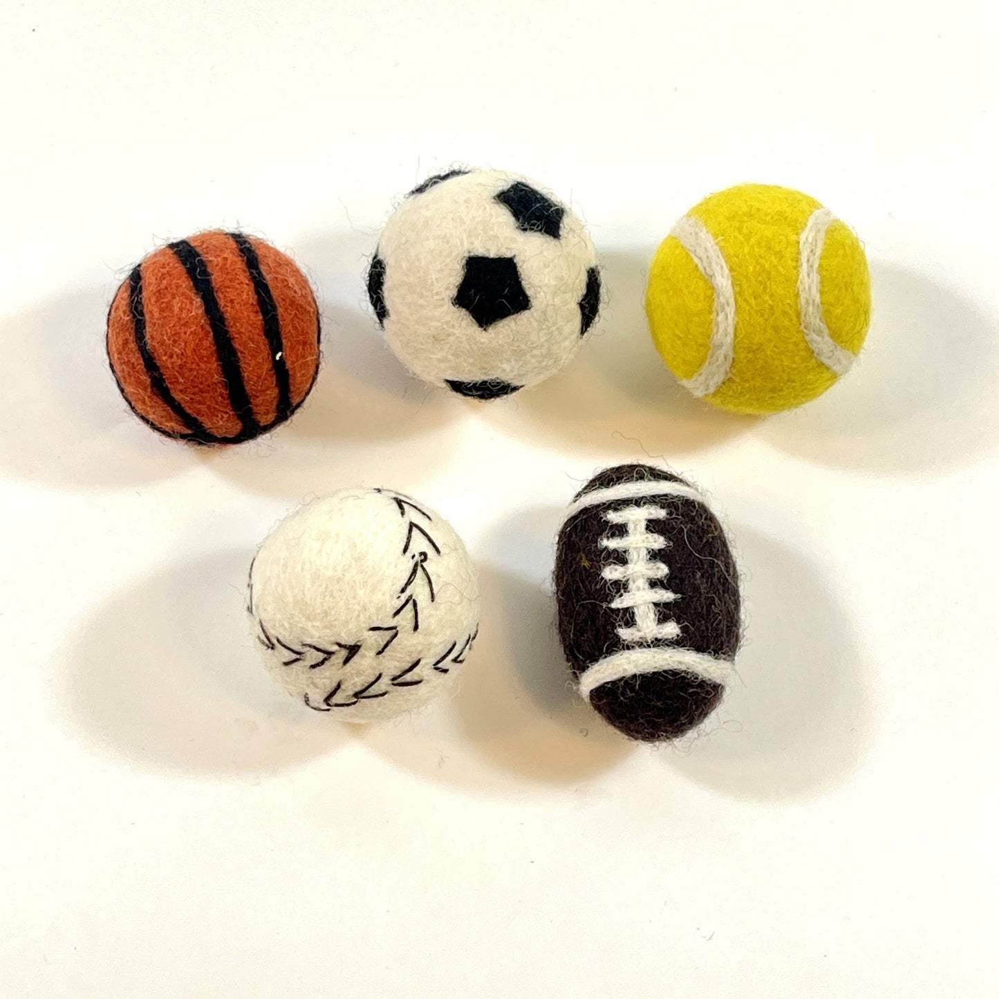 Sport Balls Wool Cat Toy - 60 Asst. Counter Display