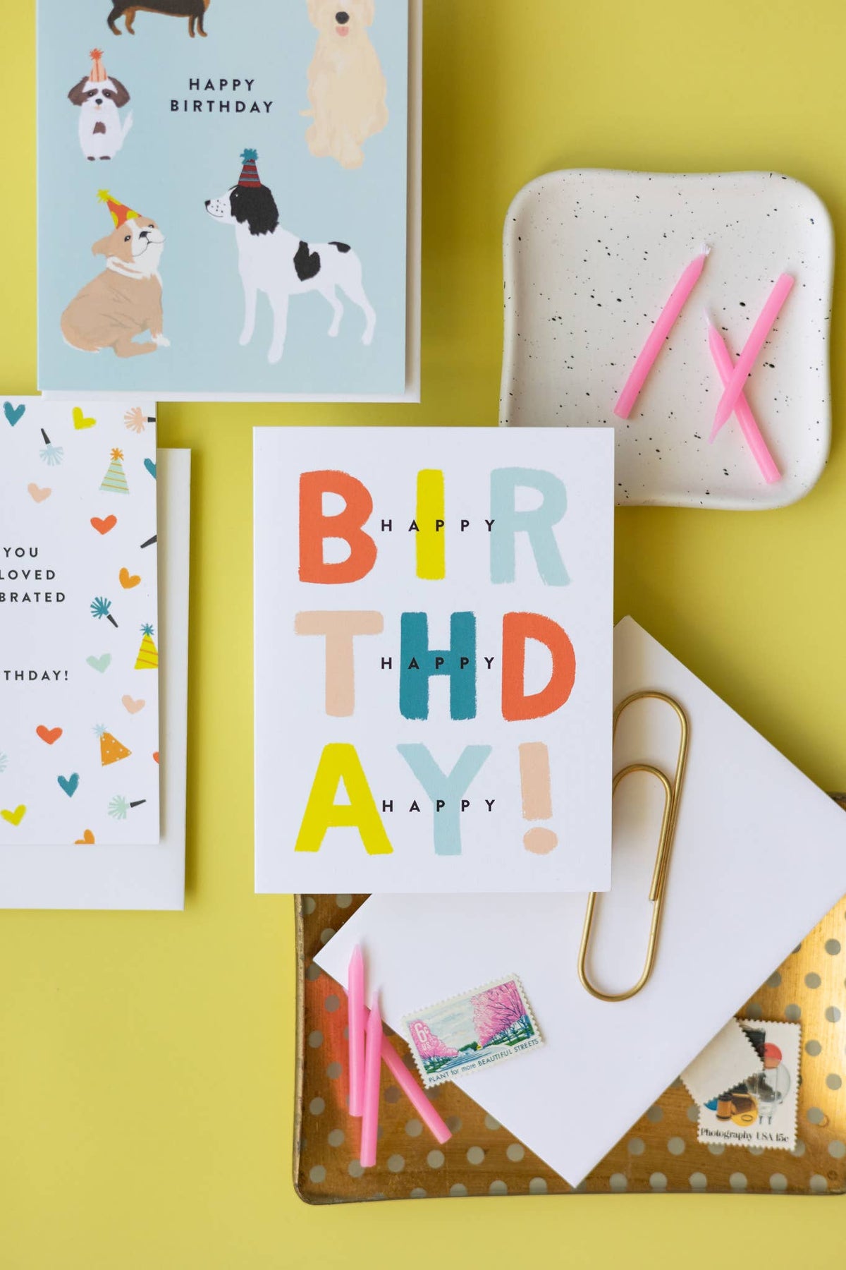 3x Happy Birthday Card