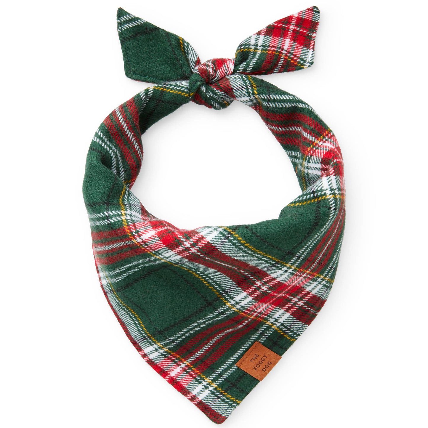 Foggy Dog Holly Jolly Flannel Bandana