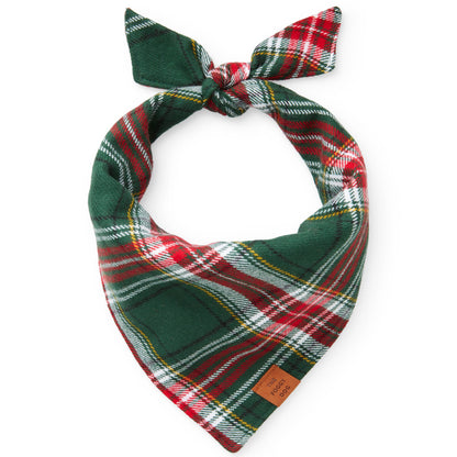 Foggy Dog Holly Jolly Flannel Bandana