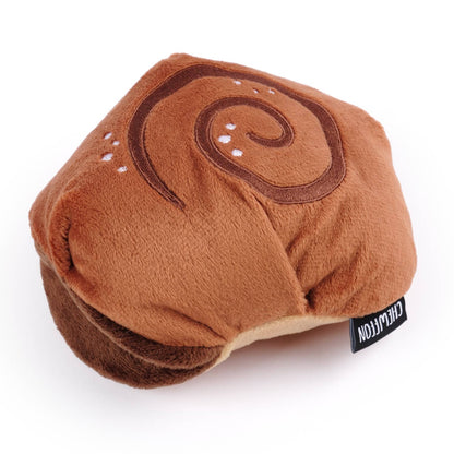 CHEWFFON Cinnamon Roll Squeaky Snuffle Toy