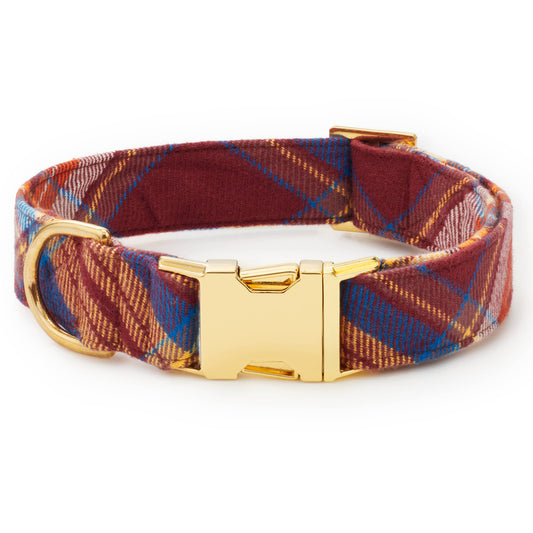 Marlow Plaid Dog Collar