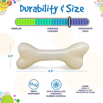 PUP-X Synthetic Rubber Chewing & Floating Bone Toy