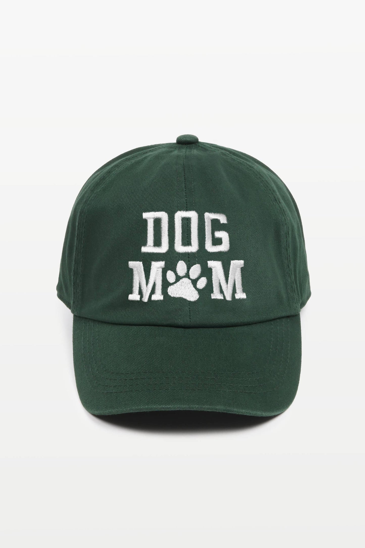 "Dog Mom" Embroidered Baseball Cap
