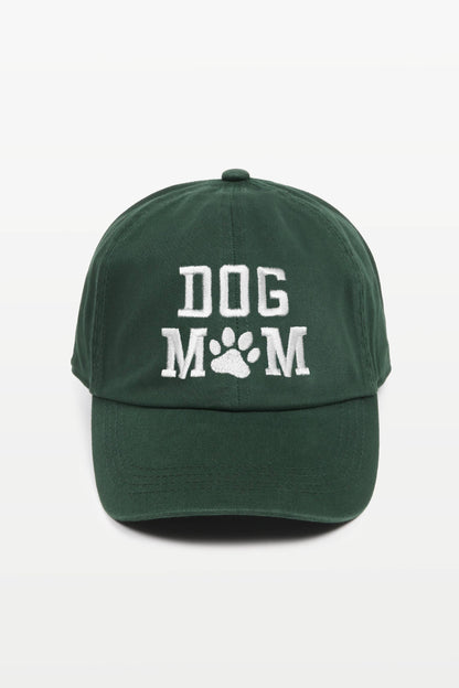 "Dog Mom" Embroidered Baseball Cap
