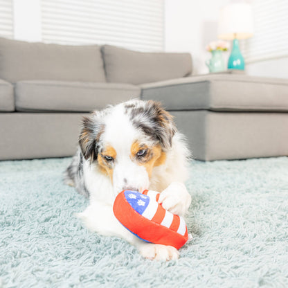 Paws & Stripes Heart Dog Toy