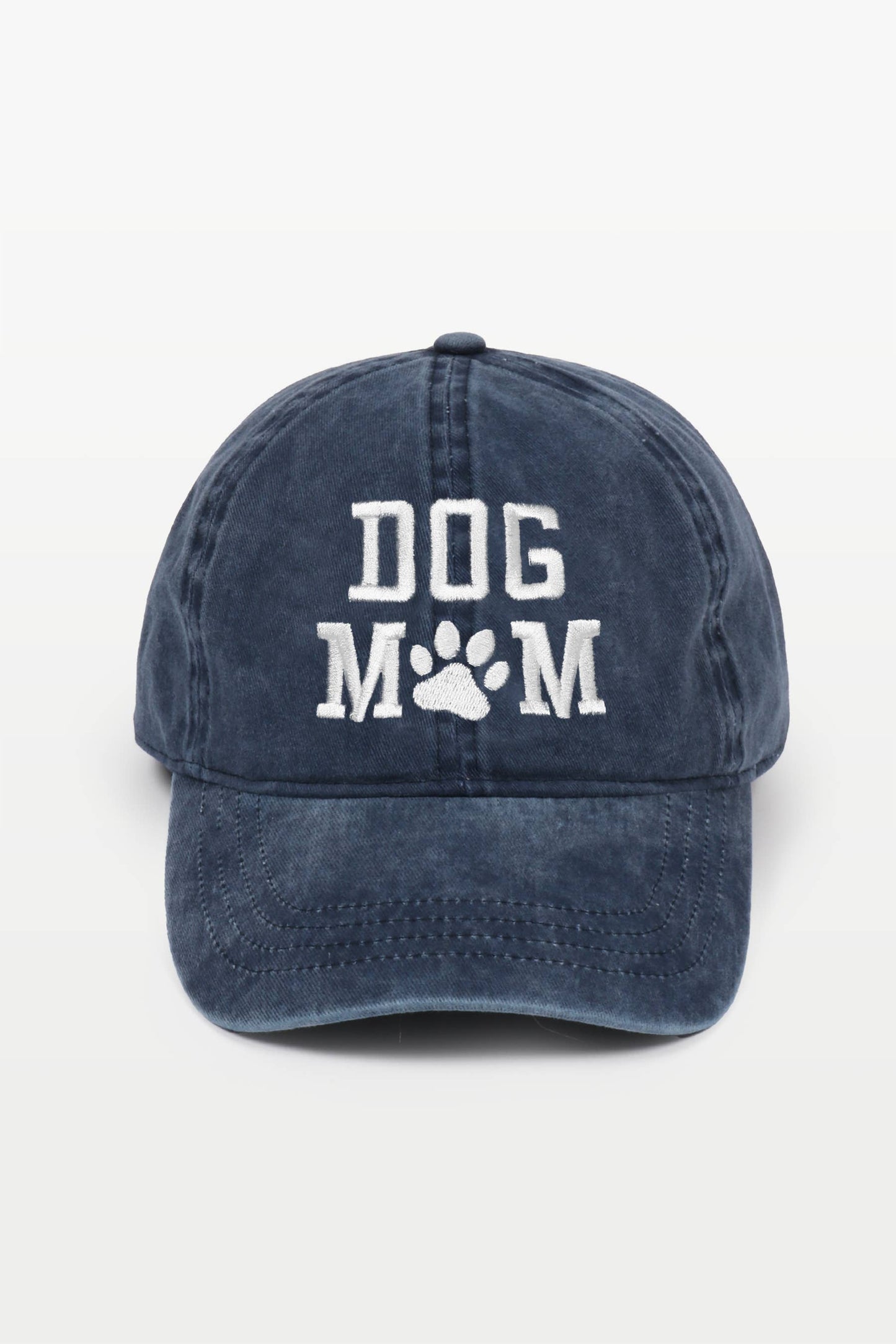 "Dog Mom" Embroidered Baseball Cap