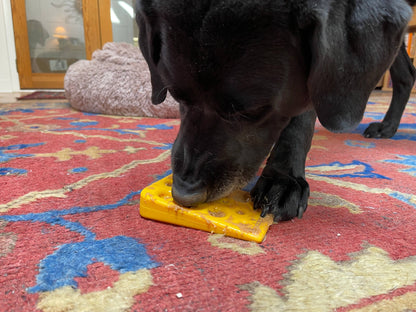 Swiss Cheese Wedge Nylon Dog Chew Toy
