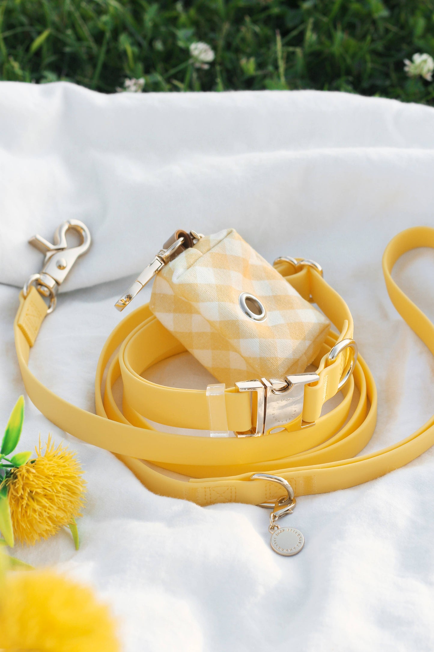 Dog Leash Waterproof - Dandelion Yellow | 4 ft, 5 ft, 6 ft