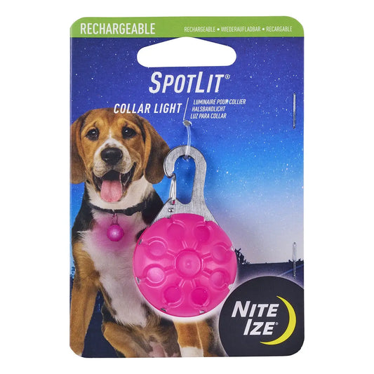 SpotLit® Rechargeable Collar Light - Pink