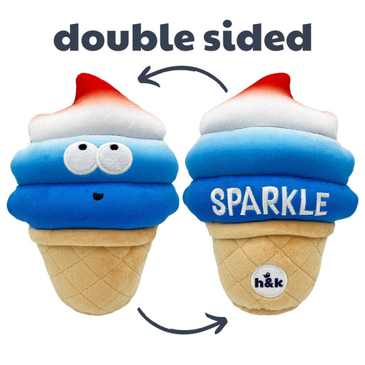 Fro-Yo Pawtriot Cone Dog Toy