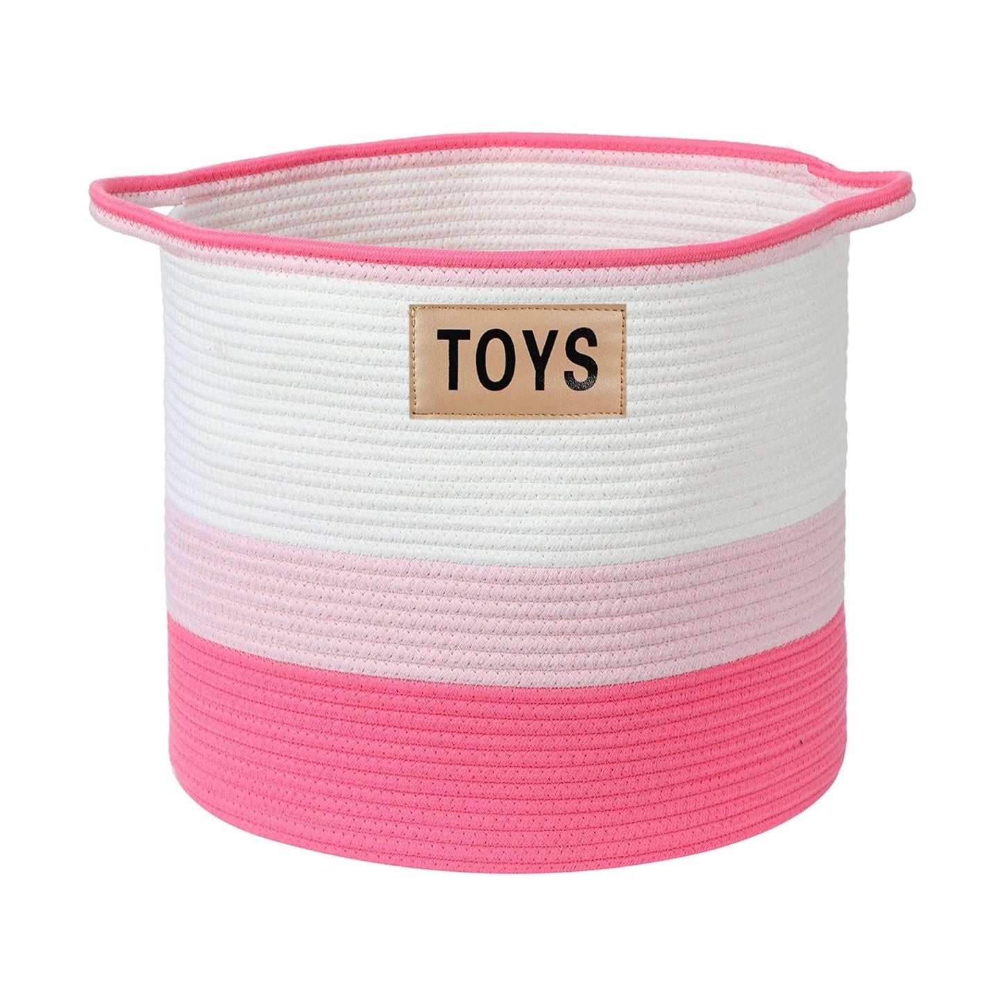 Midlee Pink 3 Tone Toys Basket