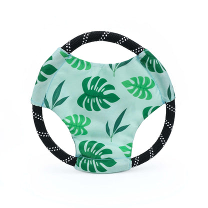 Patterned Rope Gliderz - Monstera - Summer Dog Toy