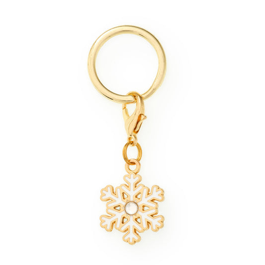 Foggy Dog Snowflake Collar Charm