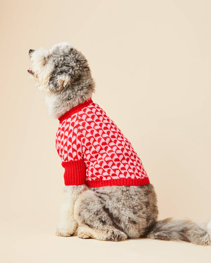 Heart Stripe Valentine's Day Sweater