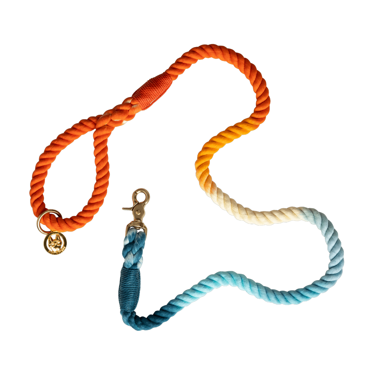 Beau Rope Dog Leash | Blue Orange