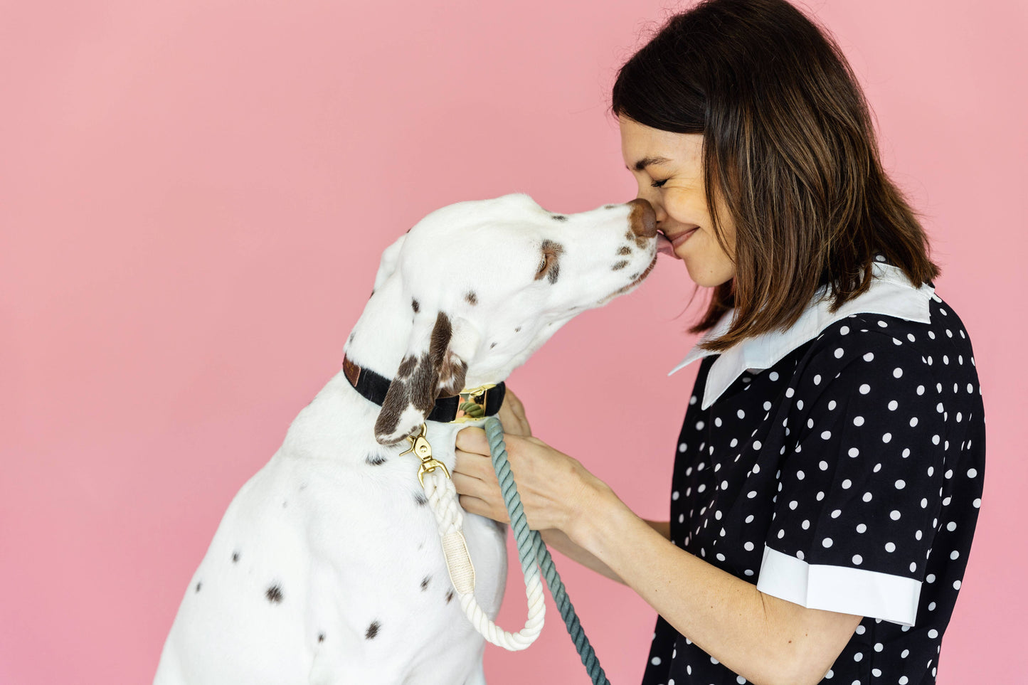 Cairo Rope Dog Leash | Black Grey