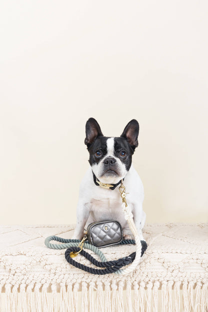 Cairo Rope Dog Leash | Black Grey