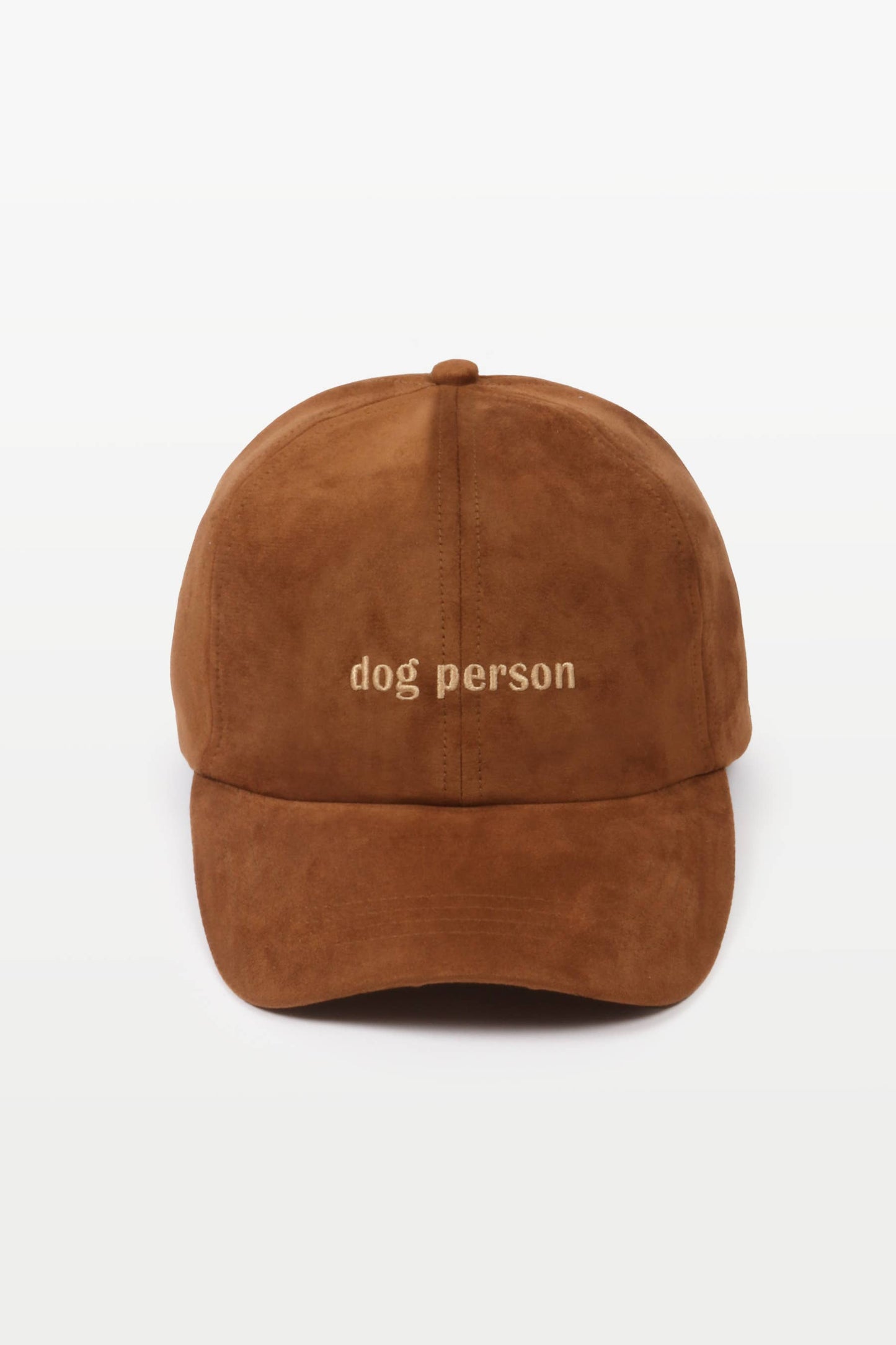 DOG PERSON in Suede Fall Winter Baseball Cap