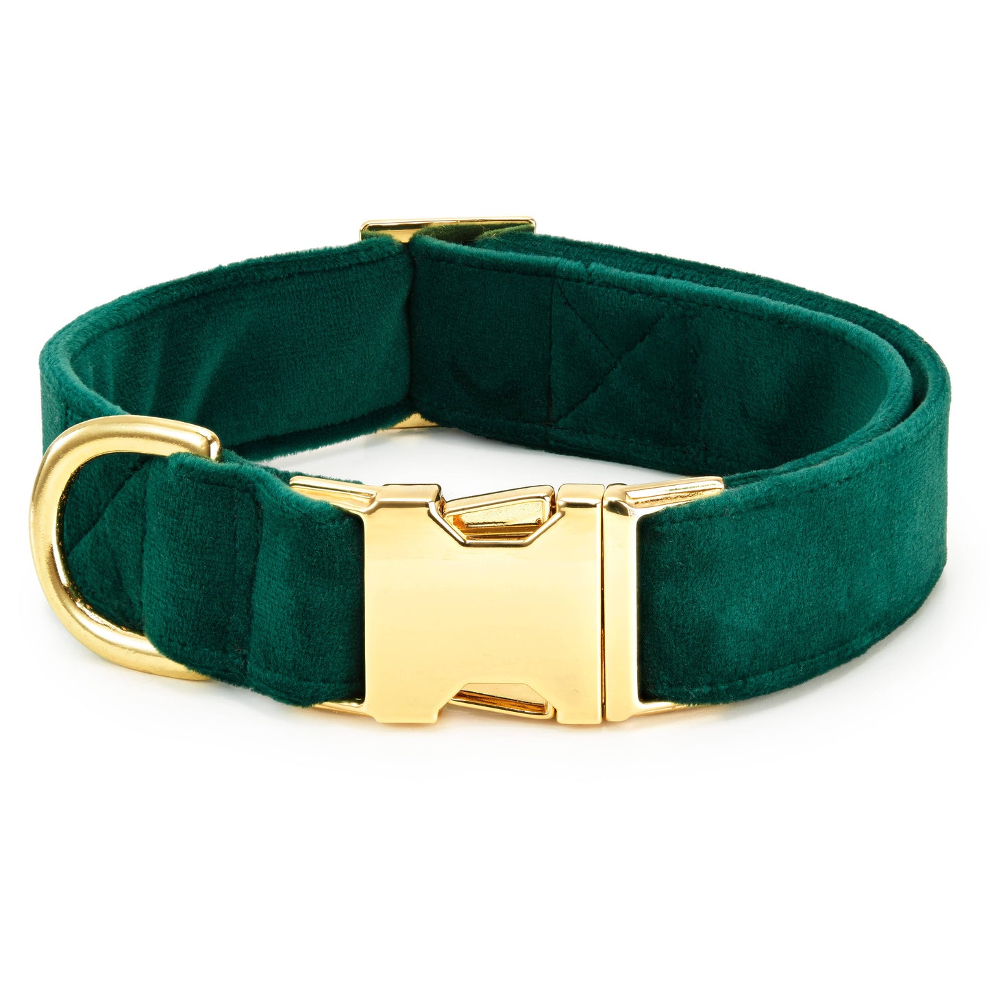 Foggy Dog Forest Green Velvet Collar