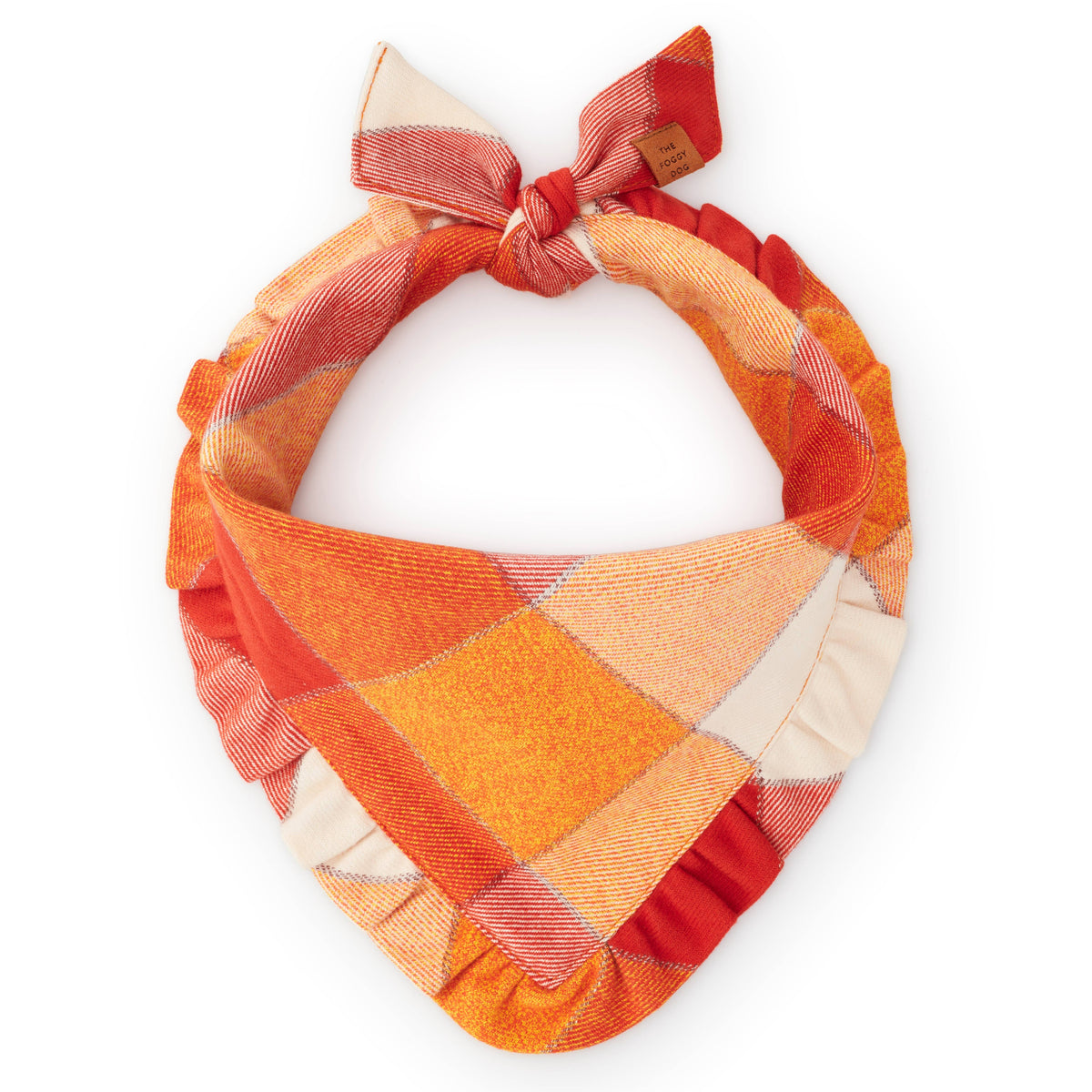 Pumpkin Spice Ruffled Bandana