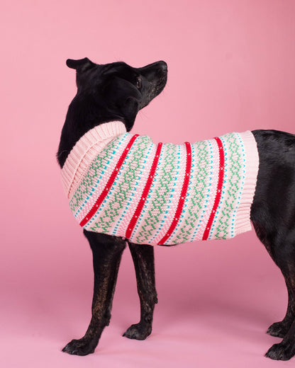 Pink Fair Isle Sweater