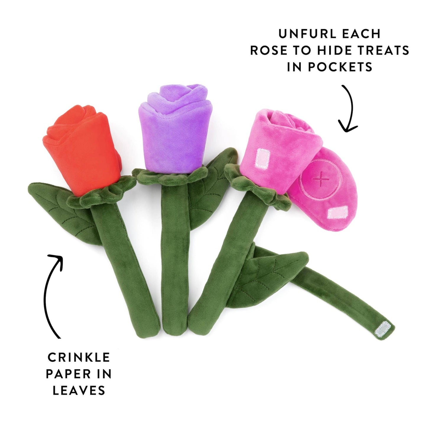 Bouquet of Roses Snuffle Dog Toy
