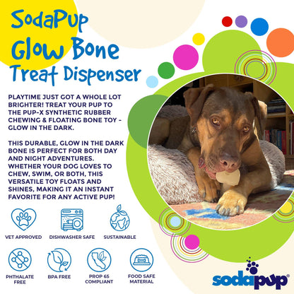 PUP-X Synthetic Rubber Chewing & Floating Bone Toy