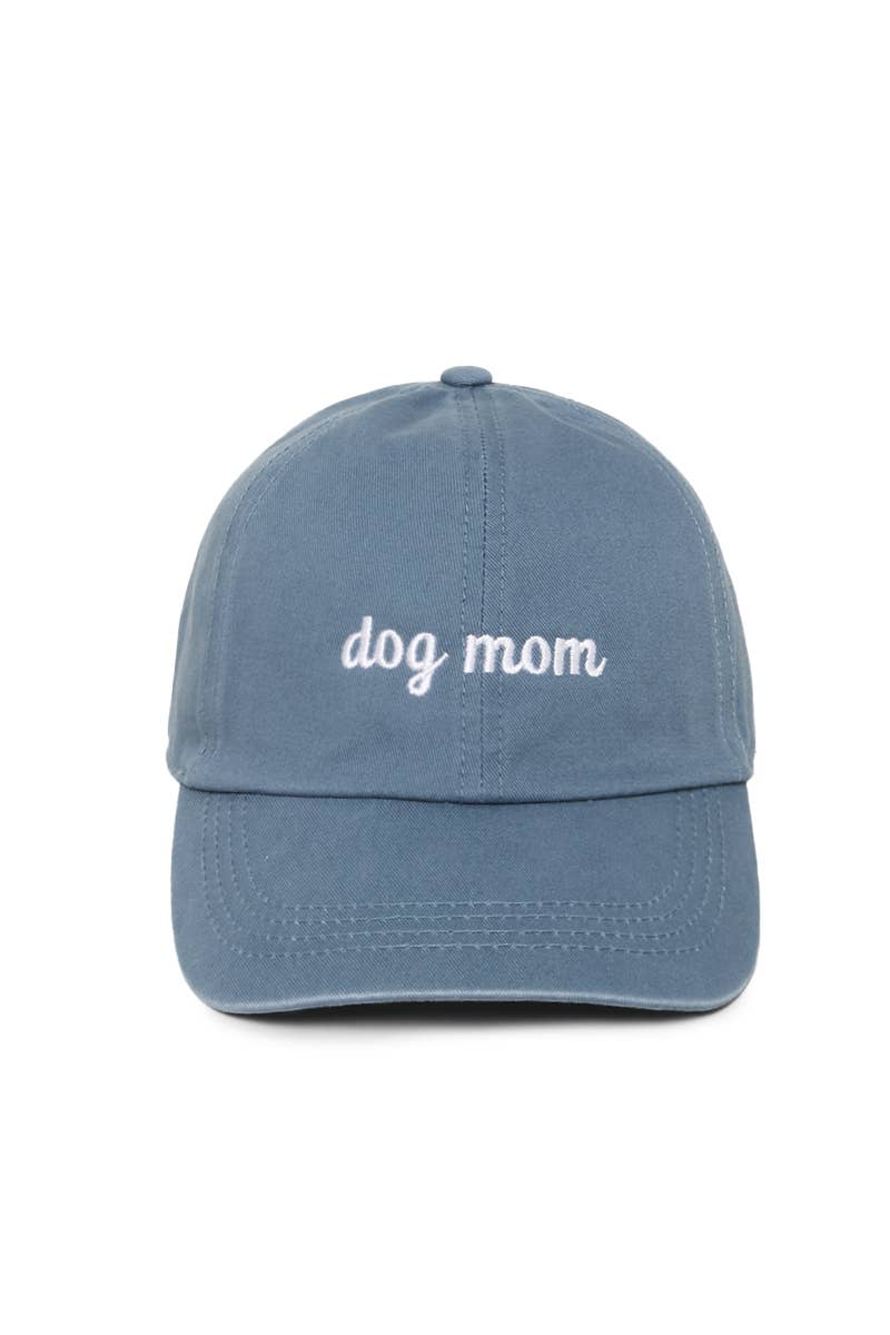 DOG MOM embroidery Baseball Cap