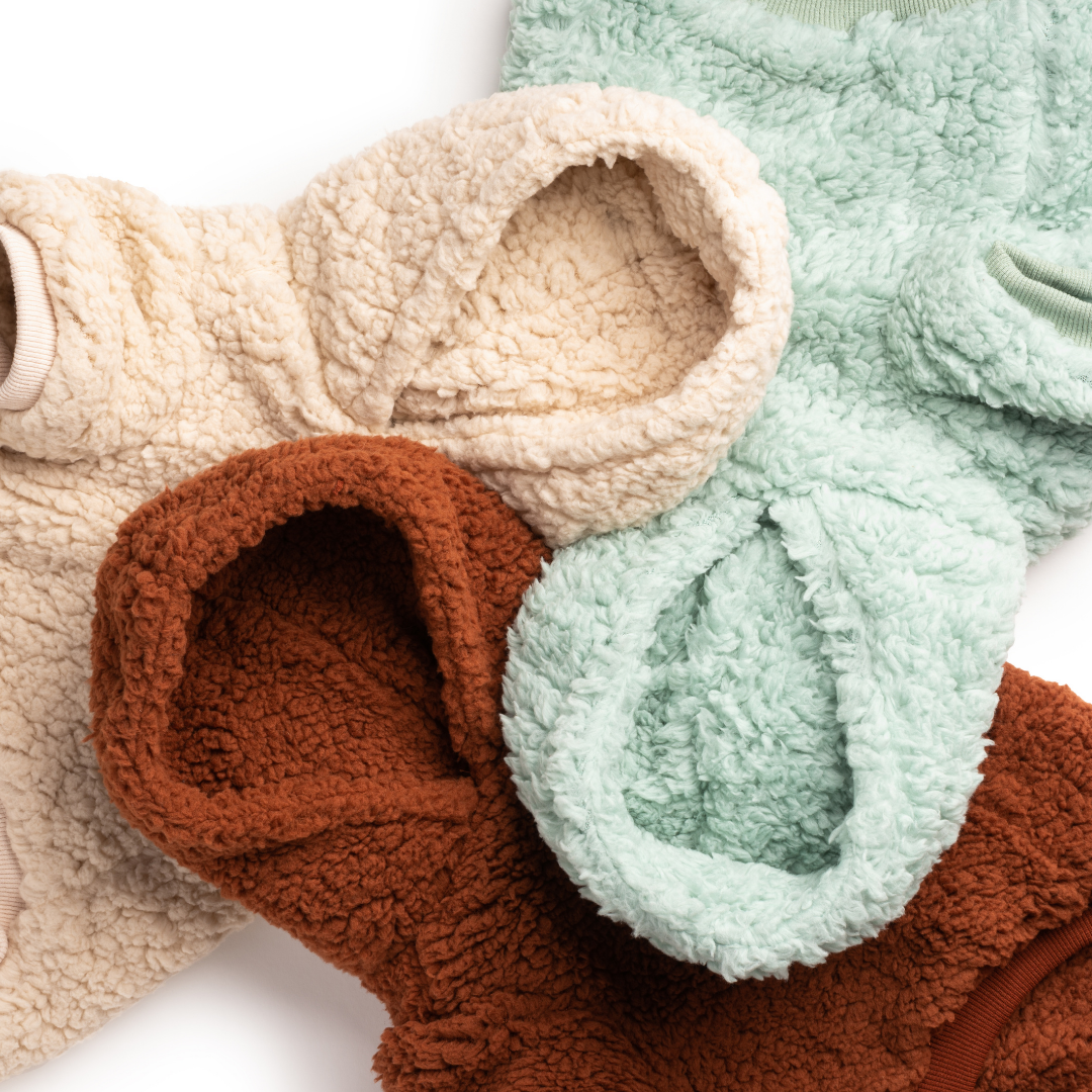 Rust Sherpa Dog Hoodie