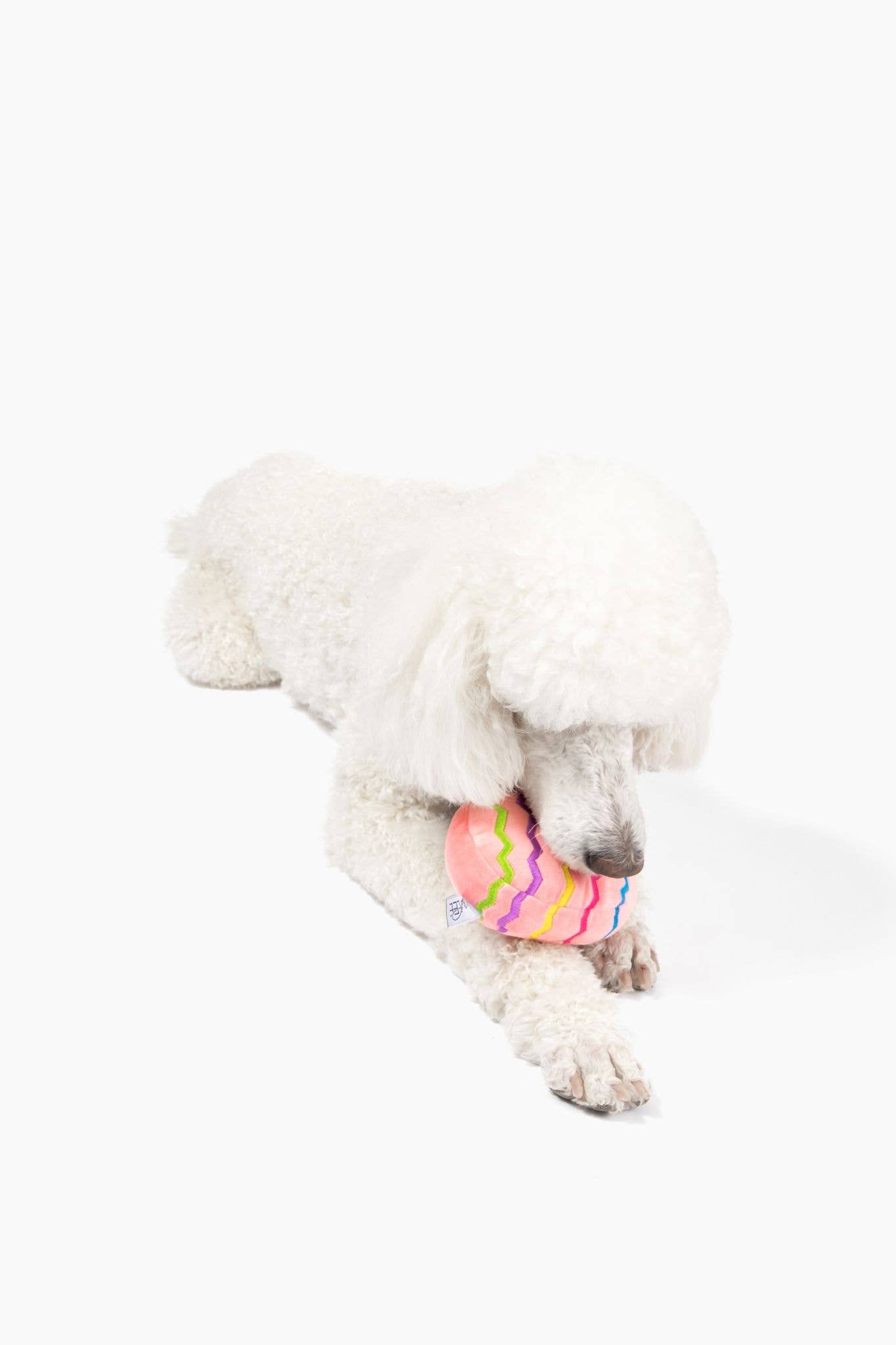 Midlee Easter Egg Plush Dog Toy - Pink