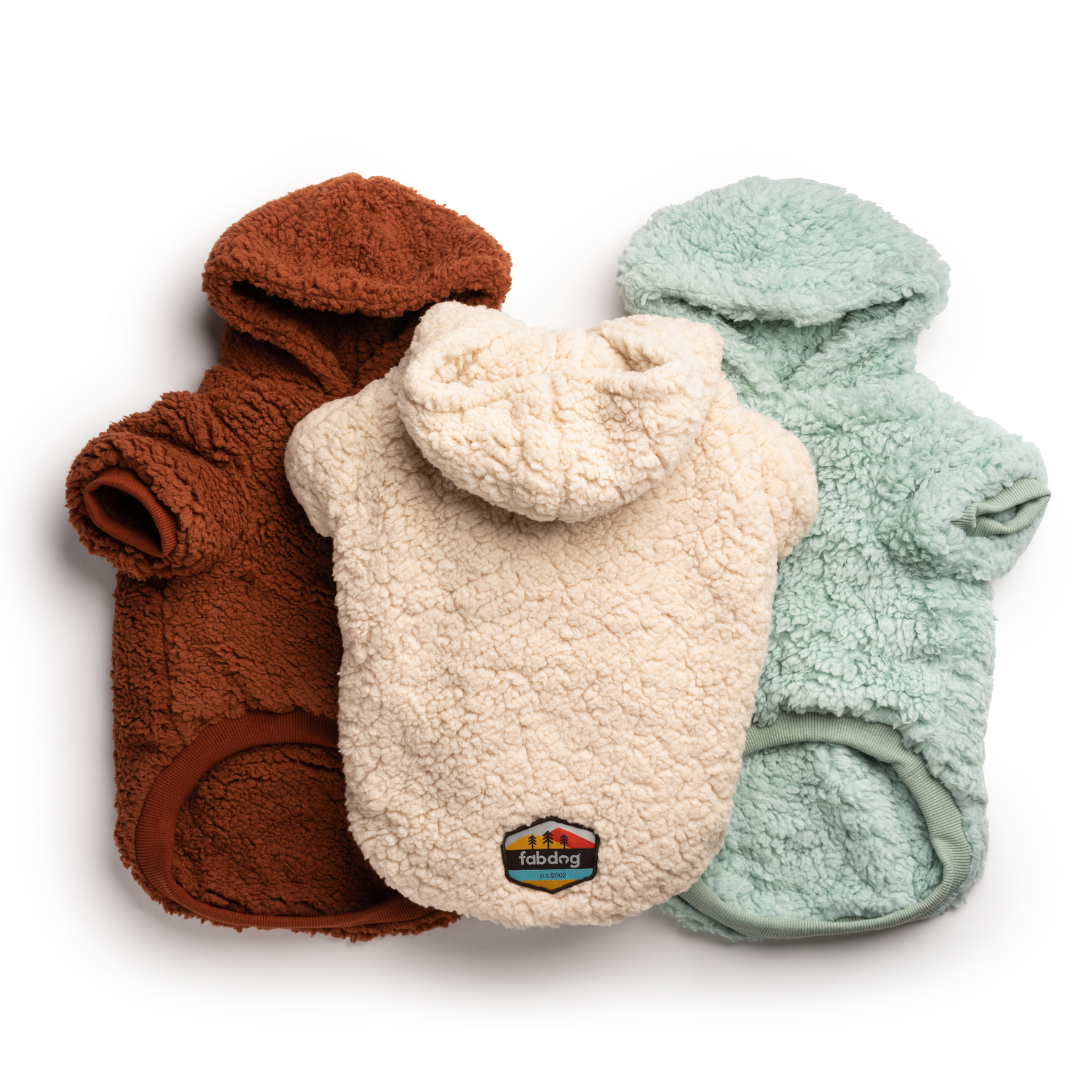 Rust Sherpa Dog Hoodie