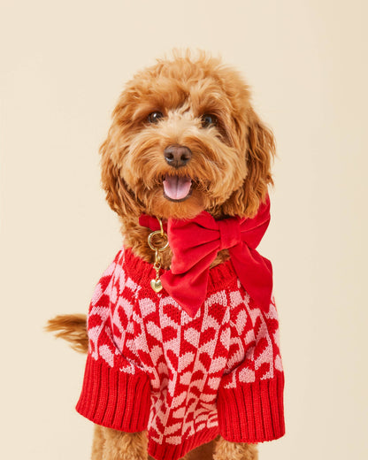 Heart Stripe Valentine's Day Sweater