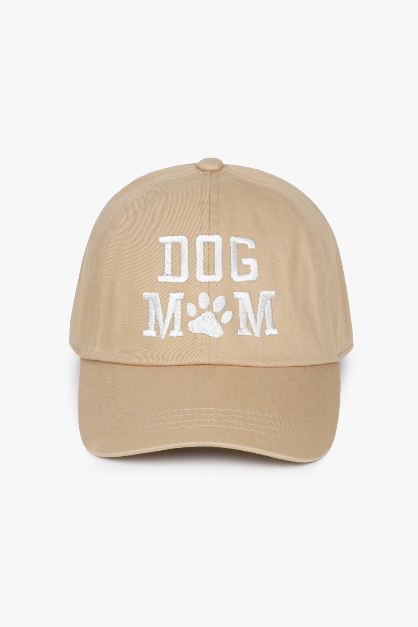 "Dog Mom" Embroidered Baseball Cap