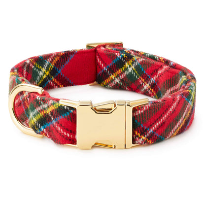 Foggy Dog Tartan Plaid Flannel Dog Collar