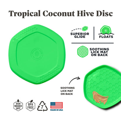 Project Hive Coconut Scent Hive Disc & Lick Mat Green