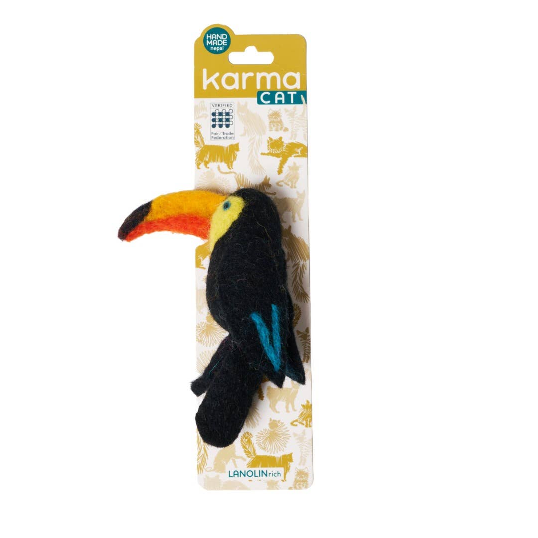 Cat Toy, Wool Kicker, Tropical Birds