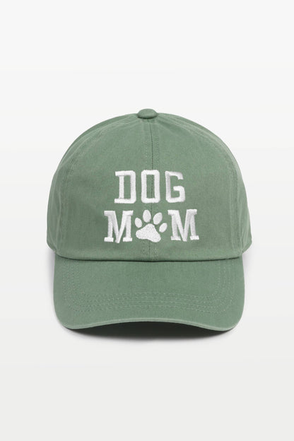 "Dog Mom" Embroidered Baseball Cap