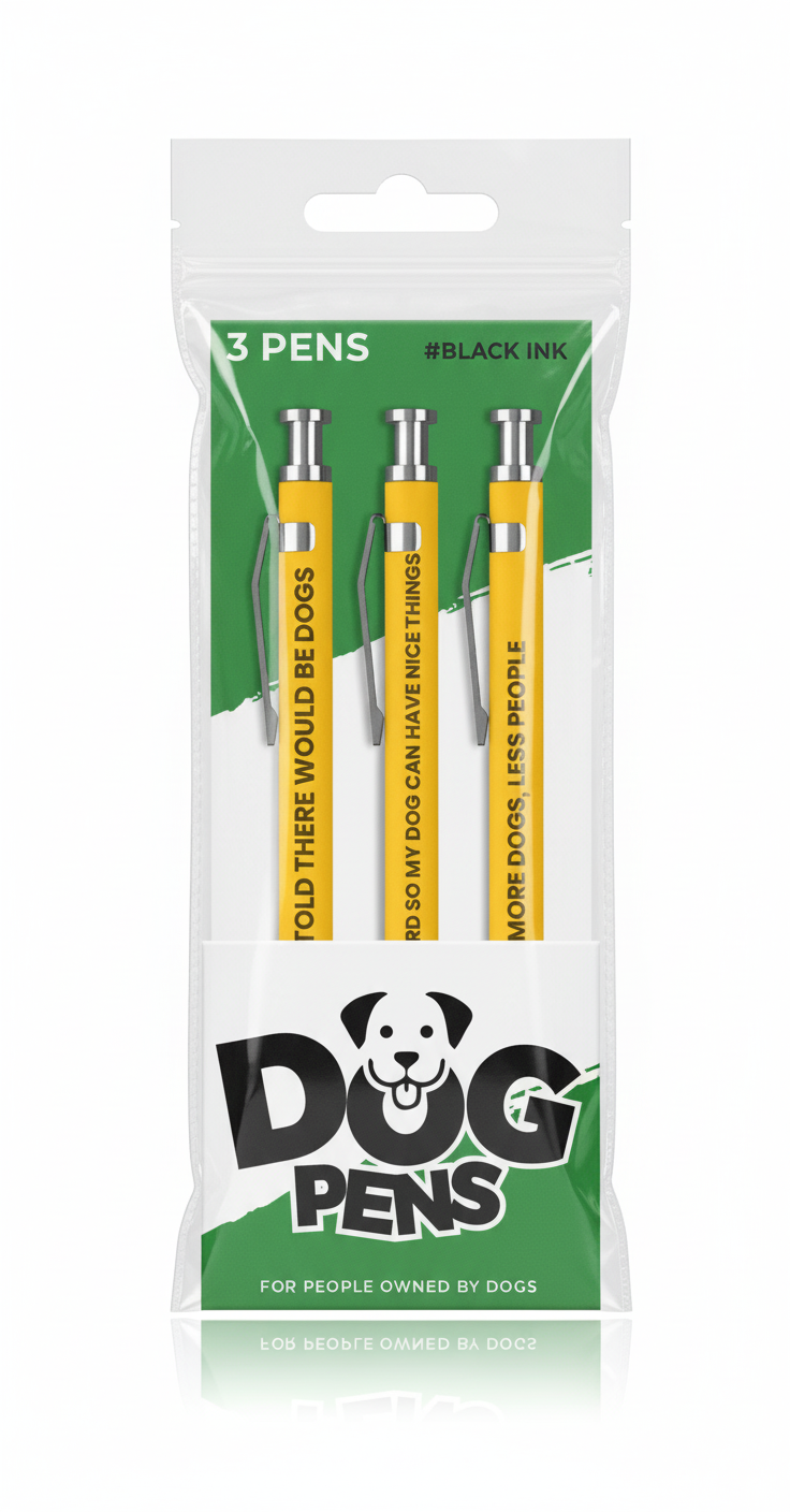 Dog-Themed Funny Pens